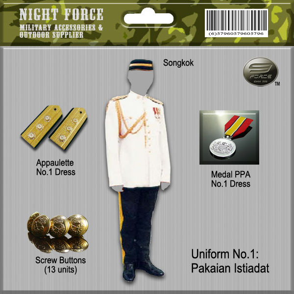 Pakaian Seragam Tentera Malaysia Night Force Military