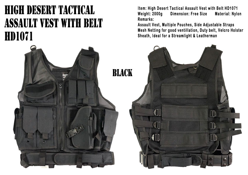 High Desert Tactical Assault Vest with Belt HD1071 | Night Force